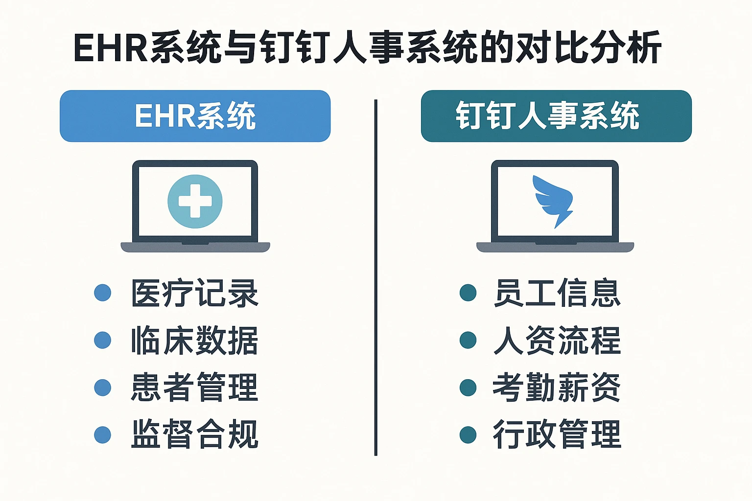 EHR系统与钉钉人事系统的对比分析