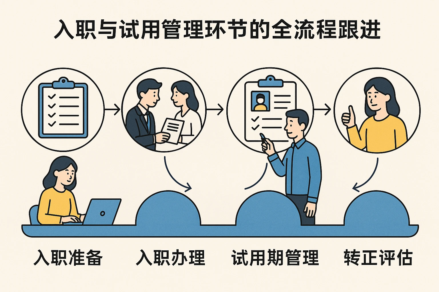 入职与试用管理环节的全流程跟进