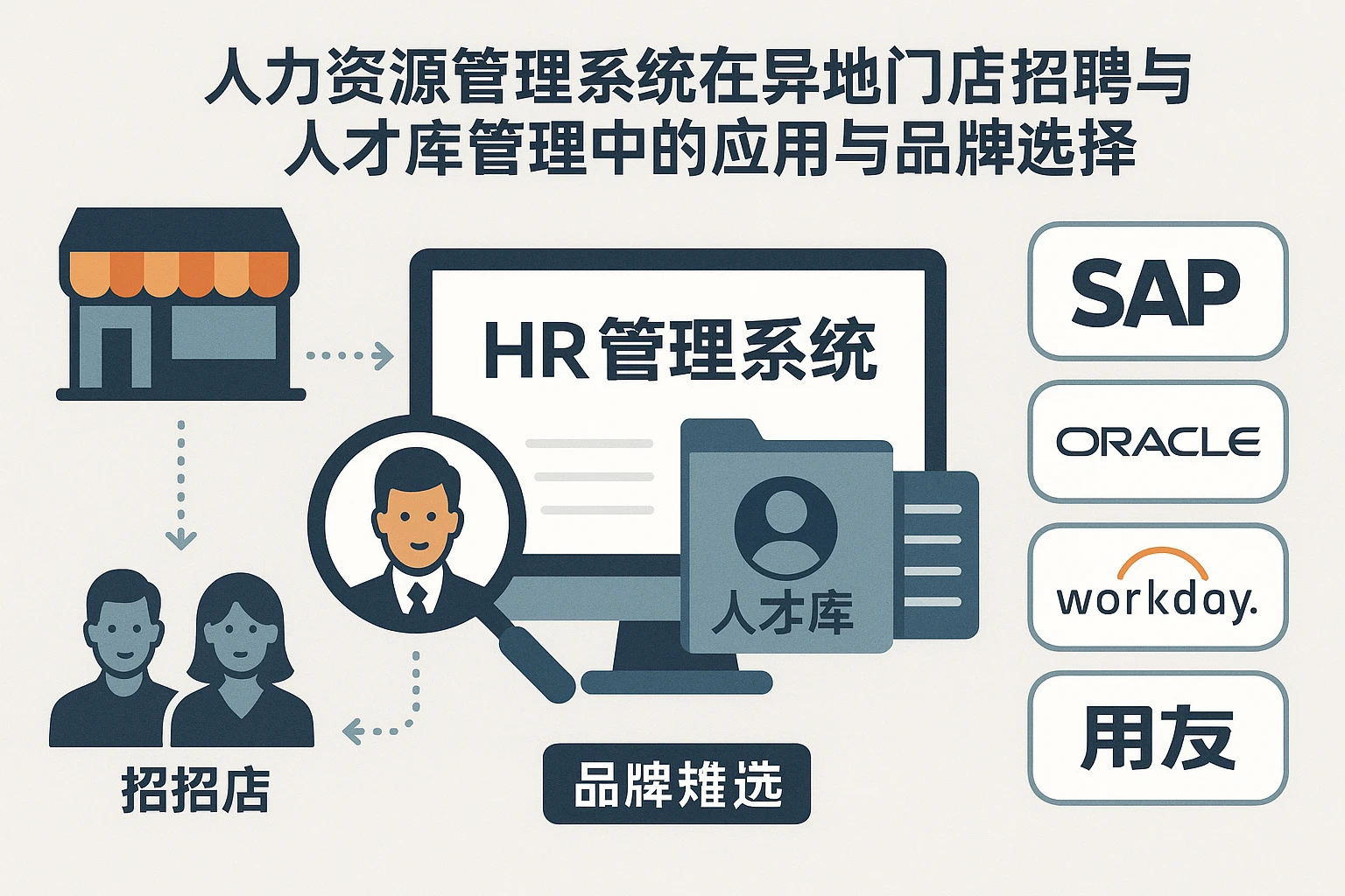 人力资源管理系统在异地门店招聘与人才库管理中的应用与品牌选择