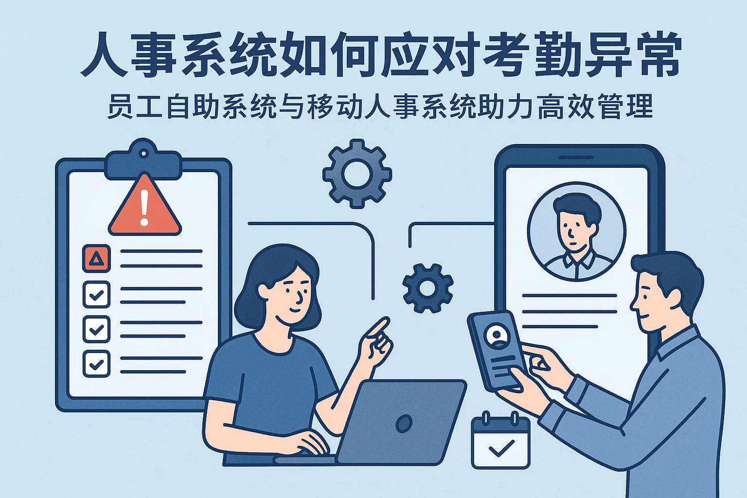 人事系统如何应对考勤异常：员工自助系统与移动人事系统助力高效管理