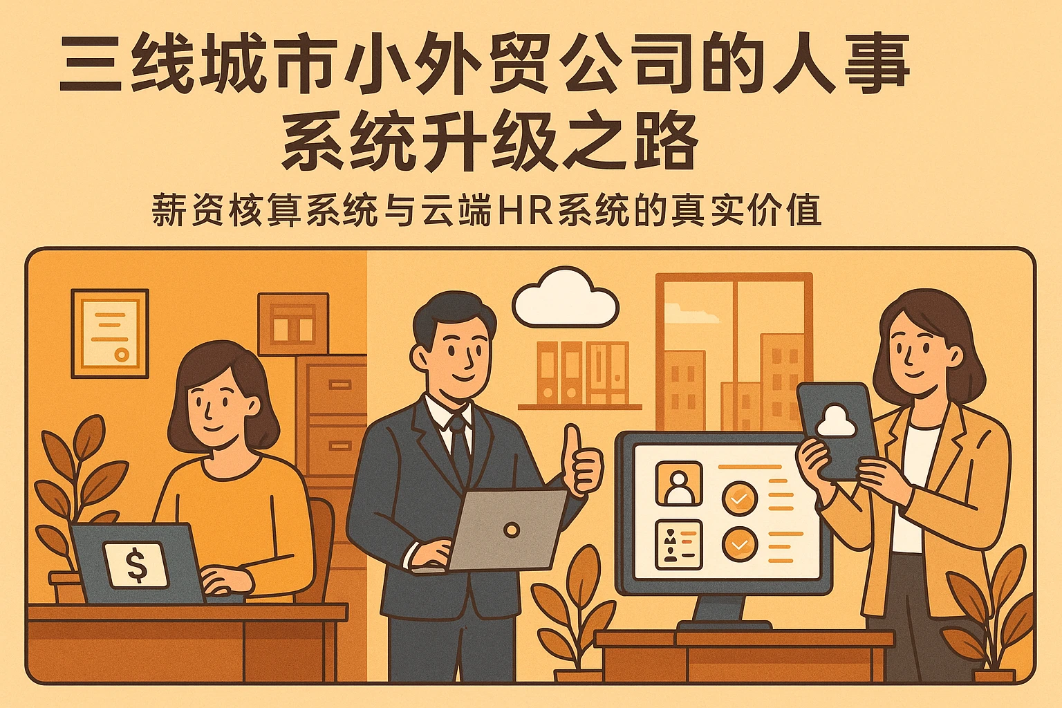 三线城市小外贸公司的人事系统升级之路 —— 薪资核算系统与云端HR系统的真实价值