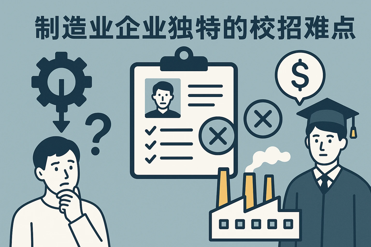 制造业企业独特的校招难点