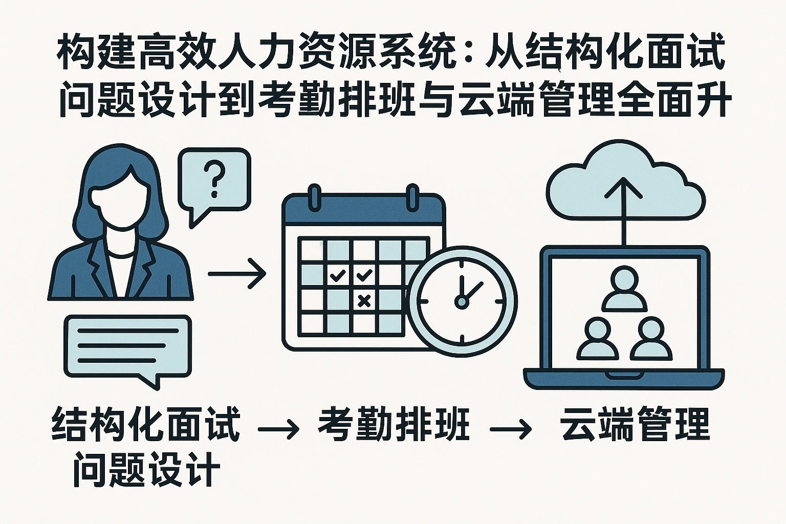 构建高效人力资源系统：从结构化面试问题设计到考勤排班与云端管理的全面升级
