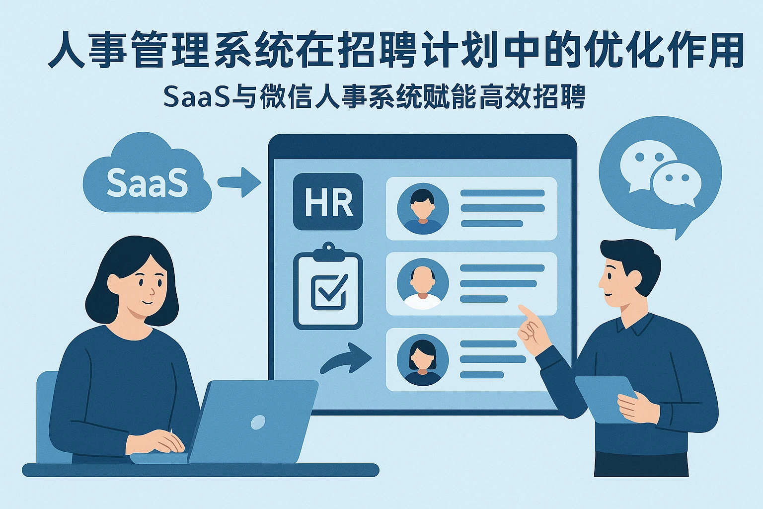 人事管理系统在招聘计划中的优化作用：SaaS和微信人事系统赋能高效招聘