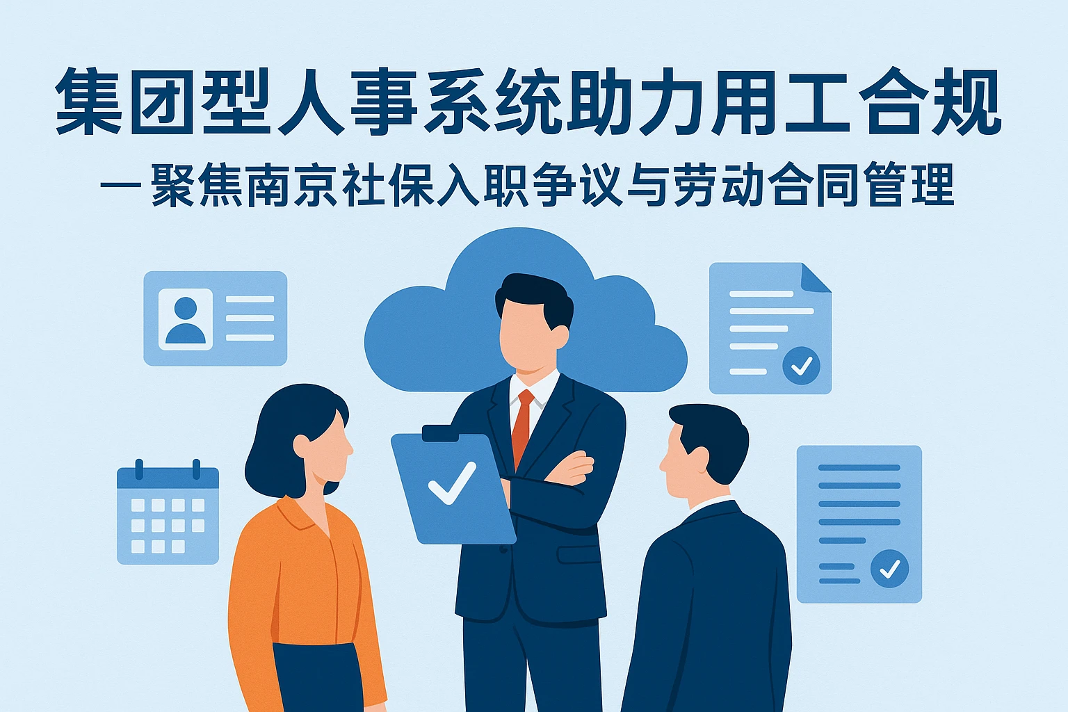 集团型人事系统助力用工合规 —— 聚焦南京社保入职争议与劳动合同管理