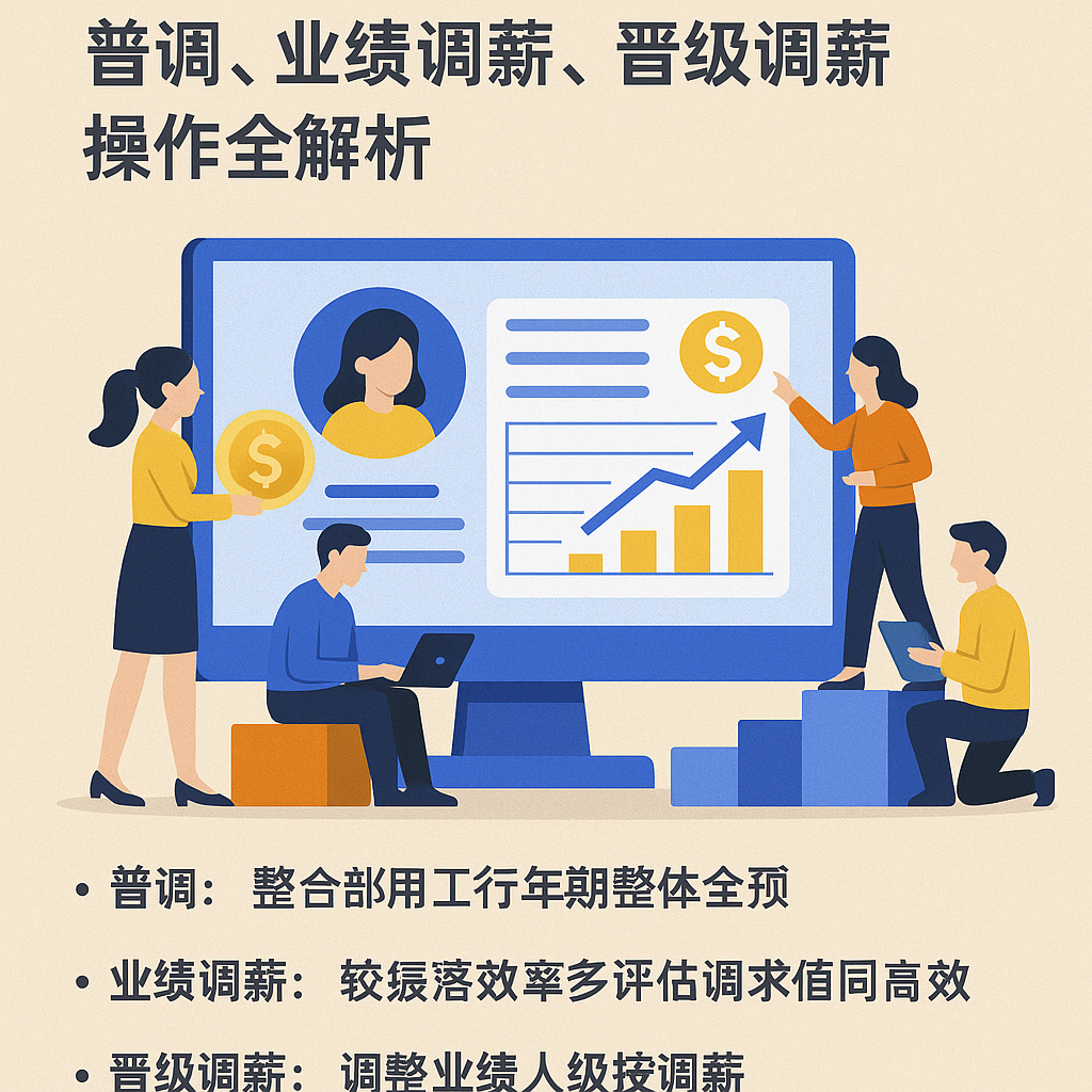 人力资源信息化系统助力调薪精细化:普调、业绩调薪、晋级调薪操作全解析