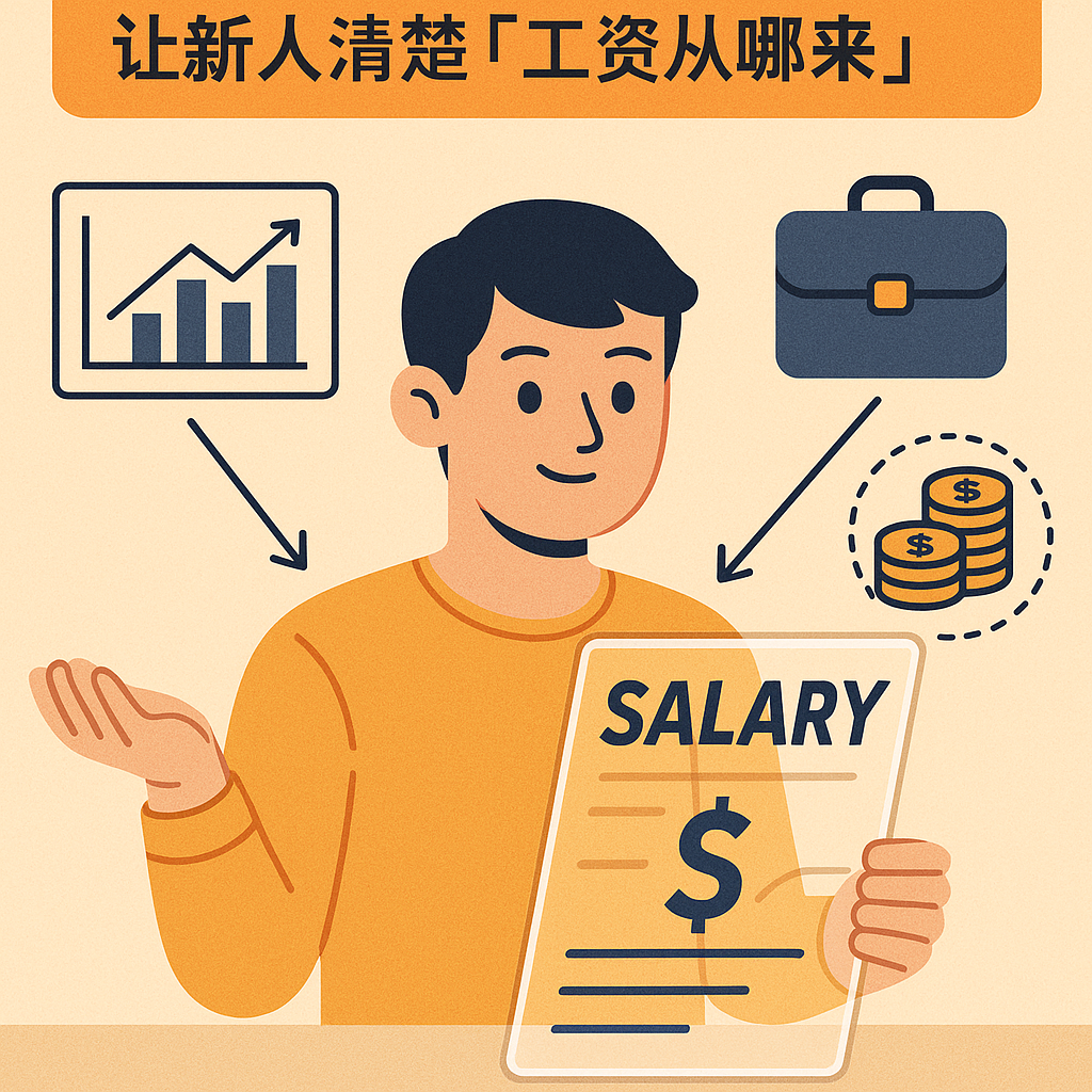 2. 透明化薪酬体系：让新人清楚“工资从哪来”