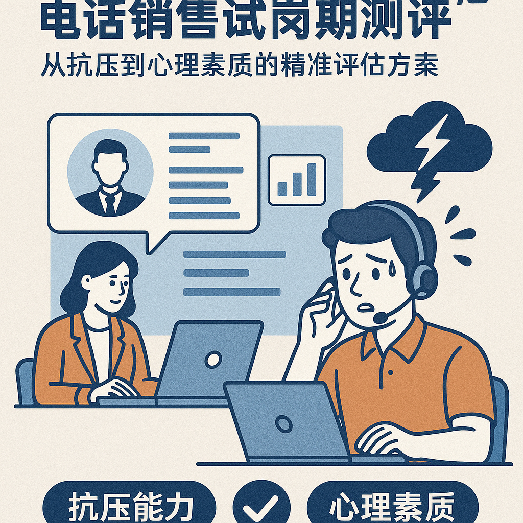HR管理软件助力电话销售试岗期测评：从抗压到心理素质的精准评估方案