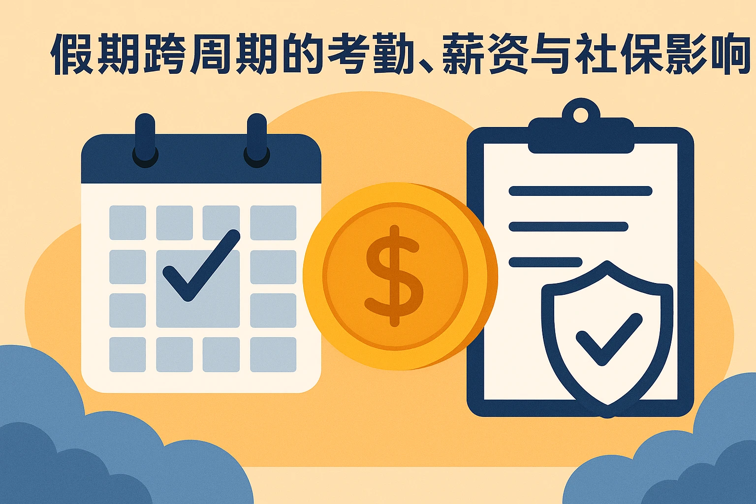 假期跨周期的考勤、薪资与社保影响