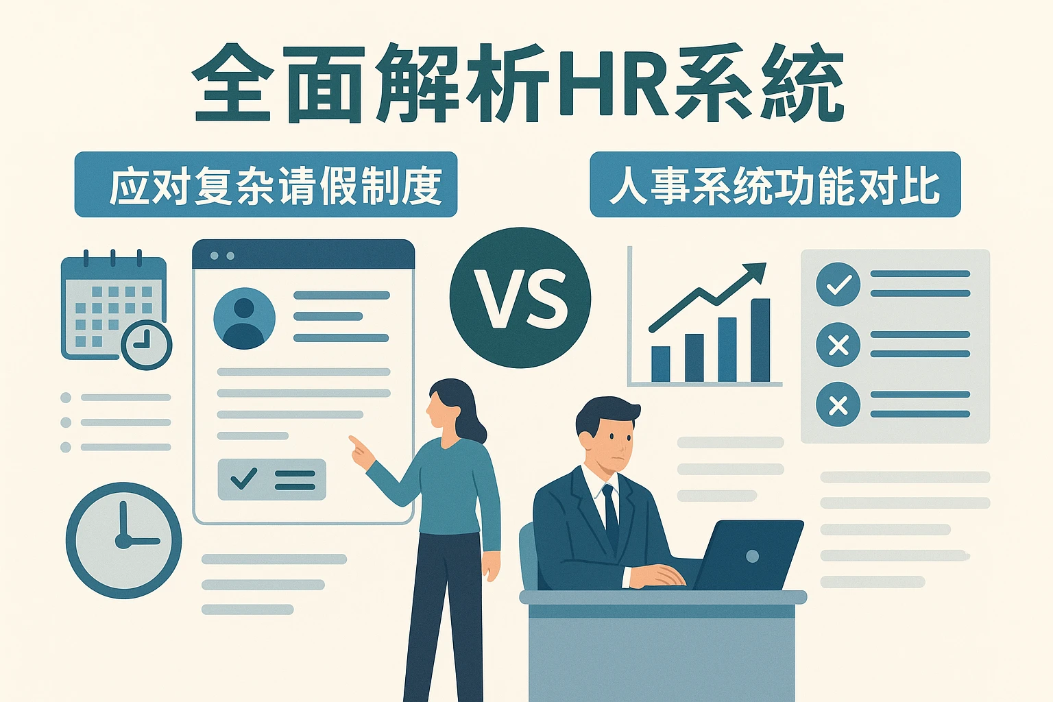 全面解析HR系统：应对复杂请假制度与人事系统功能对比