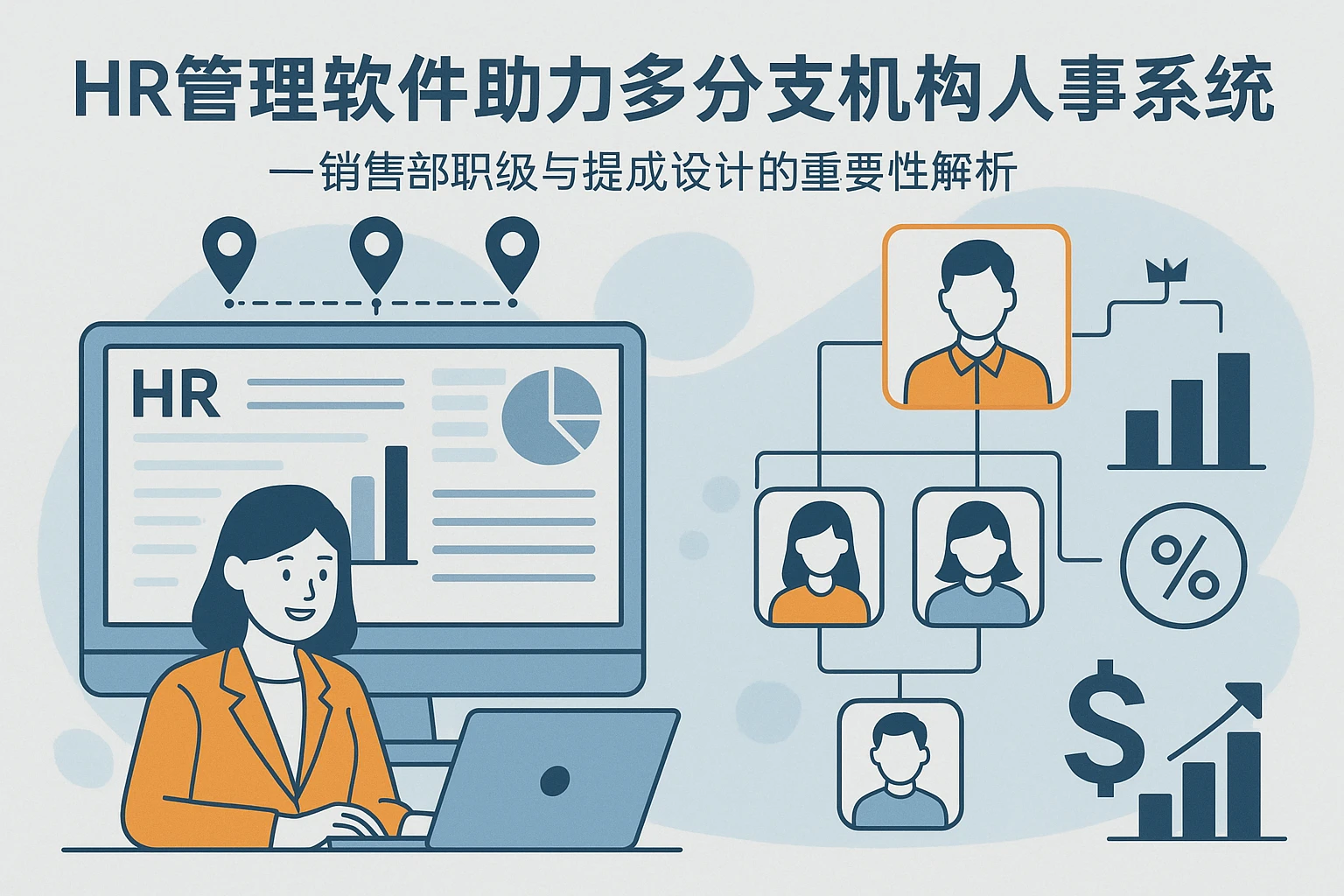 HR管理软件助力多分支机构人事系统优化——销售部职级与提成设计的重要性解析
