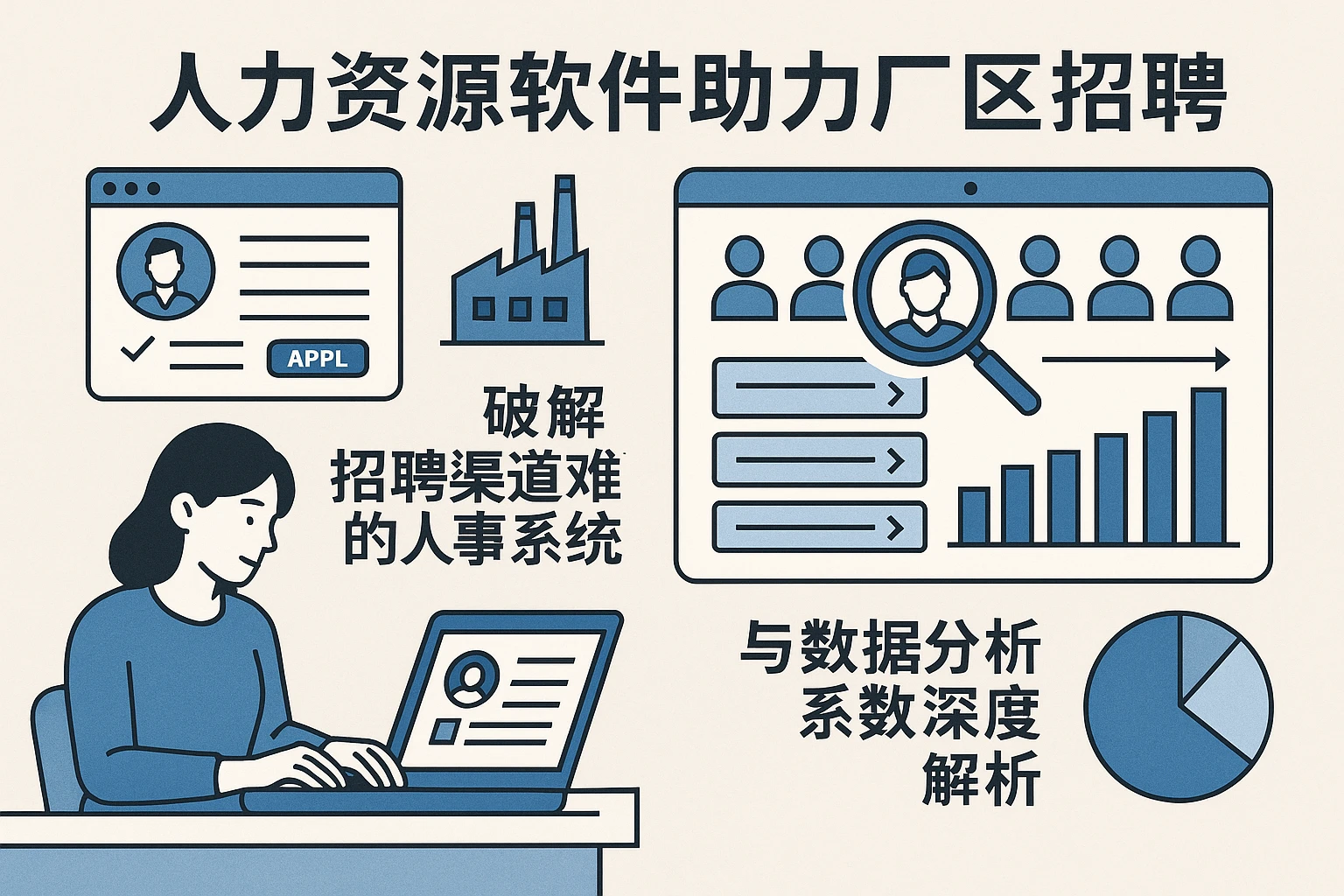 人力资源软件助力厂区招聘：破解招聘渠道难题的人事系统解决方案与数据分析系统深度解析