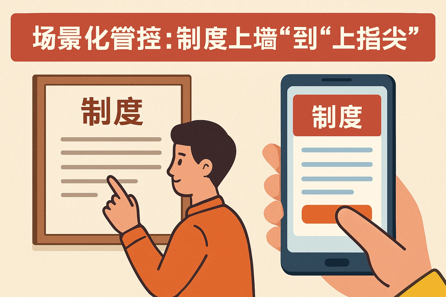 场景化管控：制度“上墙”到“上指尖”