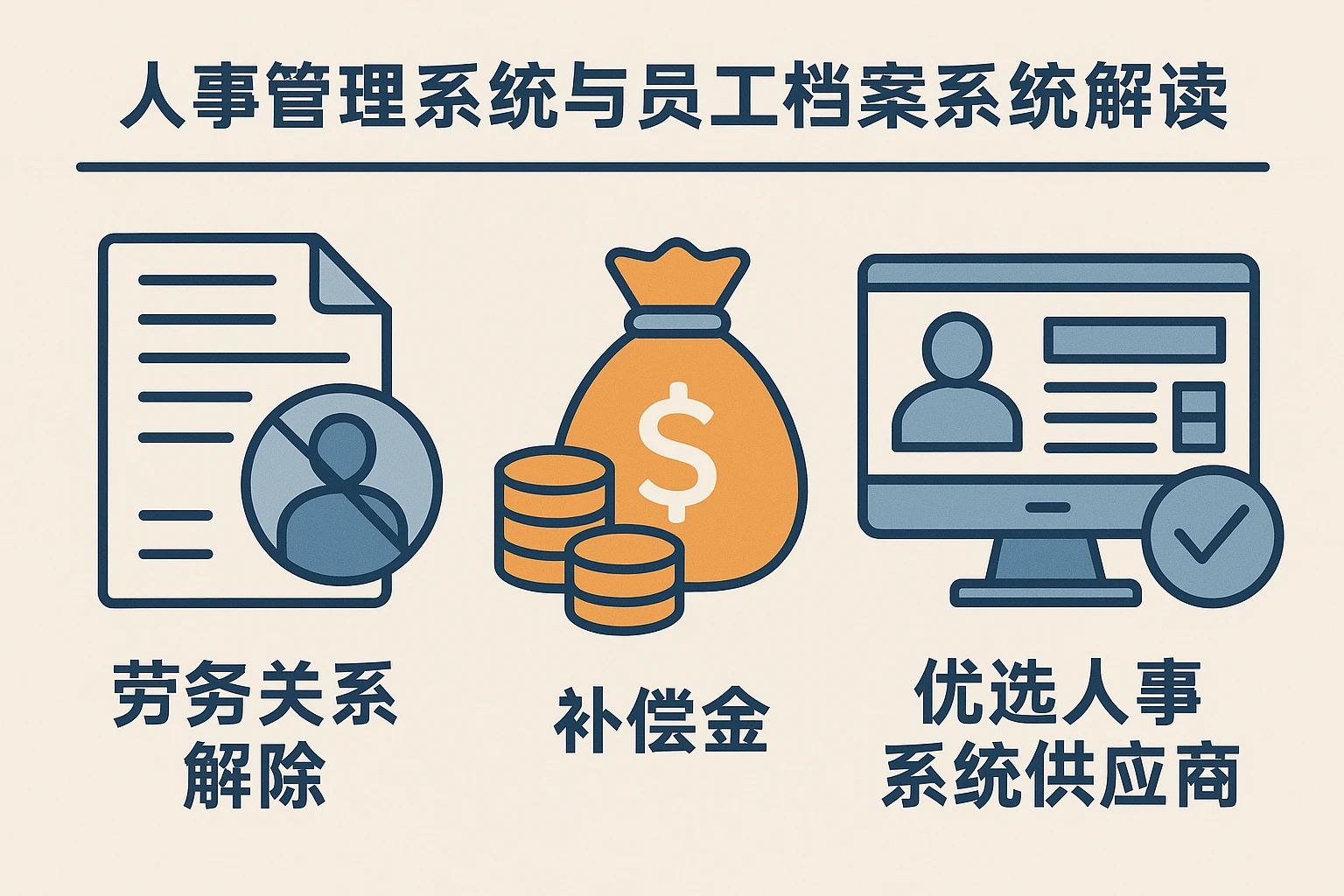 人事管理系统与员工档案系统解读：劳务关系解除、补偿金与优选人事系统供应商