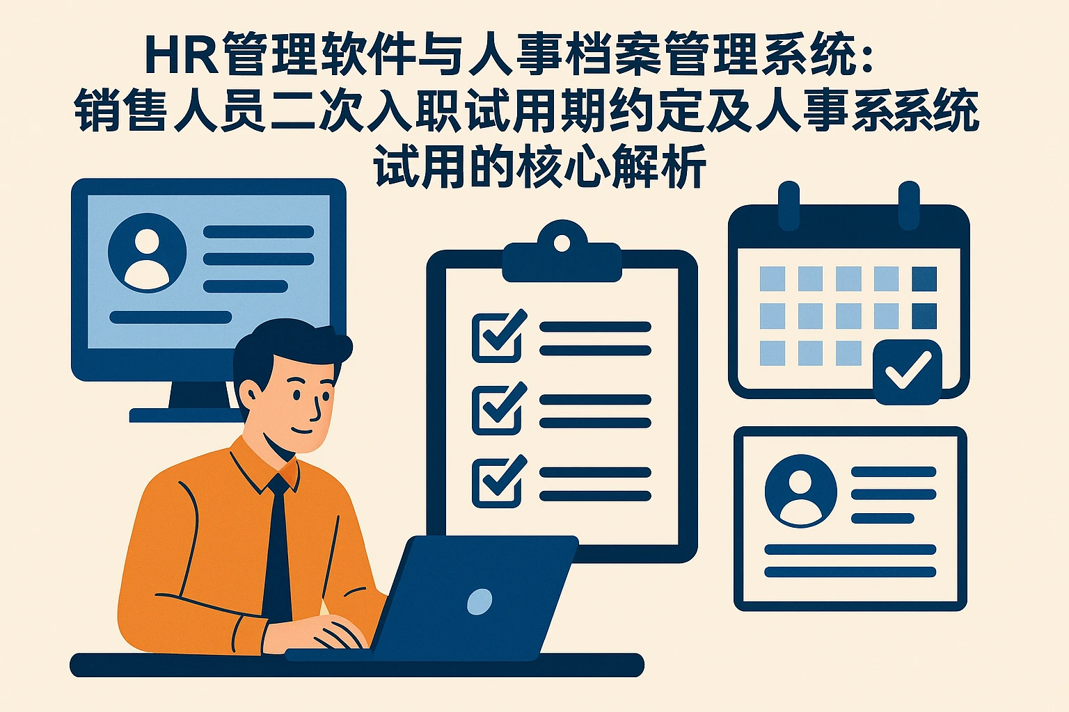 HR管理软件与人事档案管理系统：销售人员二次入职试用期约定及人事系统试用的核心解析