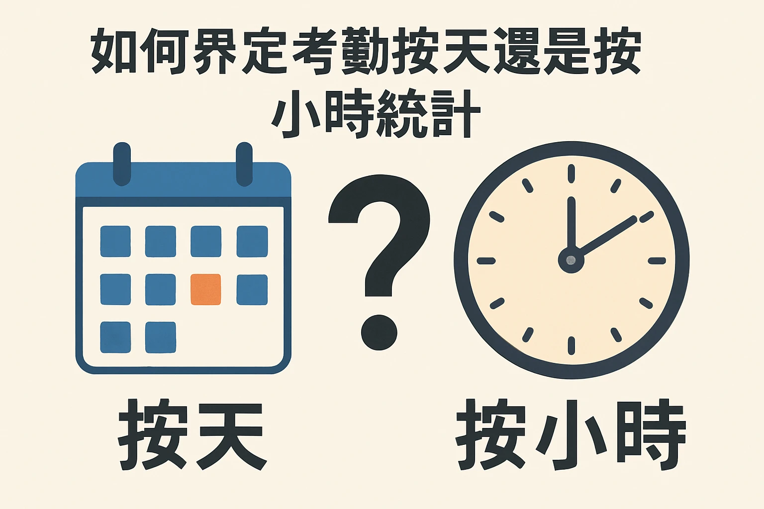 如何界定考勤按天还是按小时统计