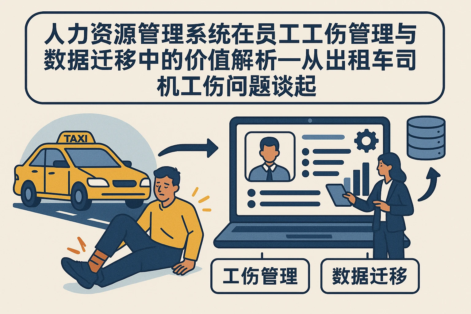 人力资源管理系统在员工工伤管理与数据迁移中的价值解析——从出租车司机工伤问题谈起