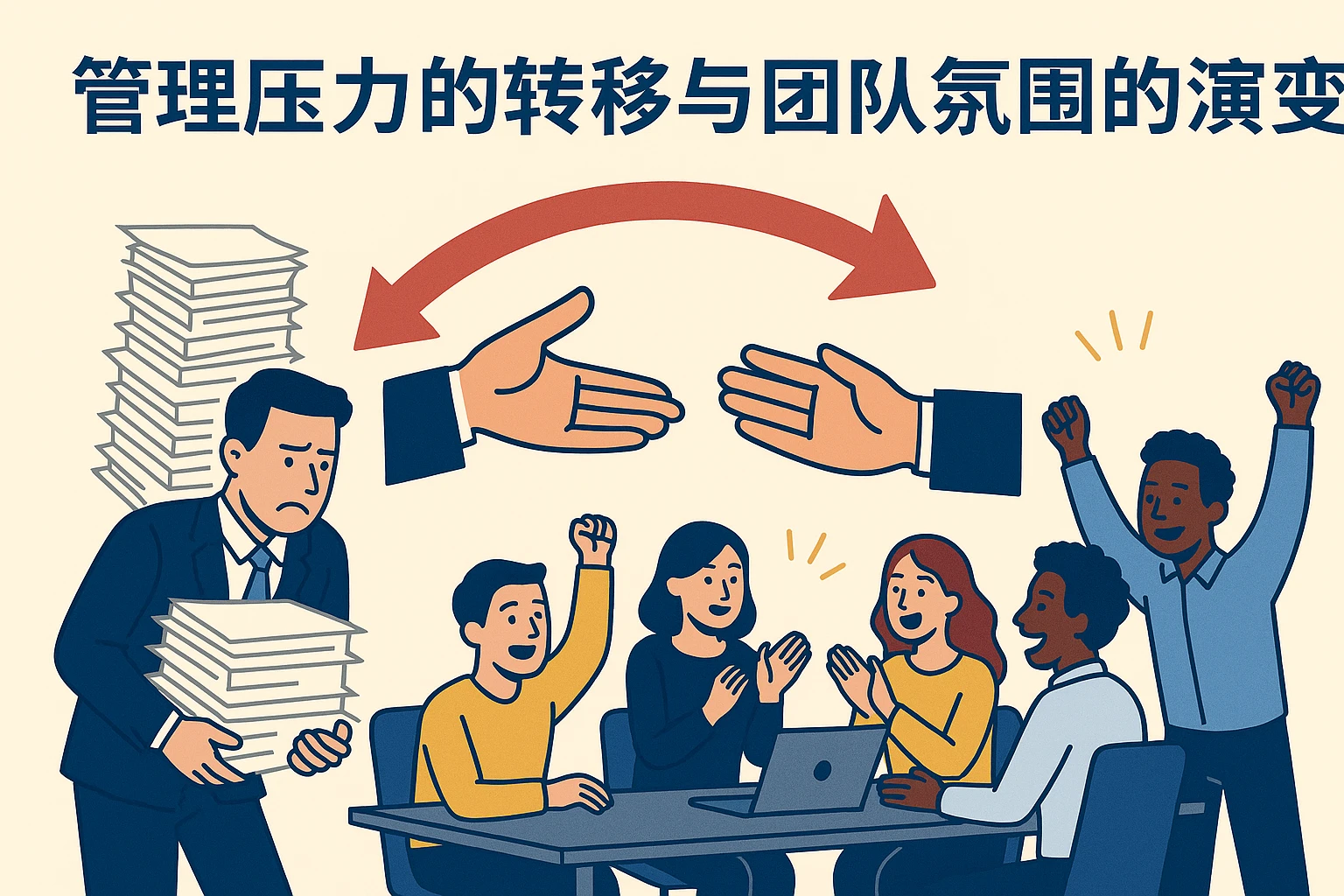 管理压力的转移与团队氛围的演变