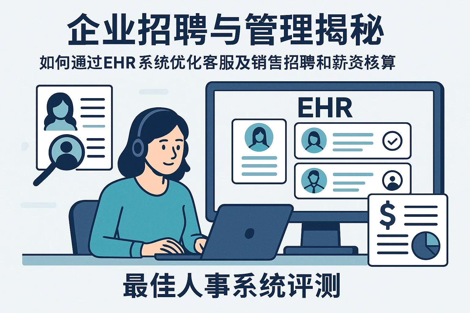 企业招聘与管理揭秘：如何通过EHR系统优化客服及销售招聘和薪资核算——最佳人事系统评测