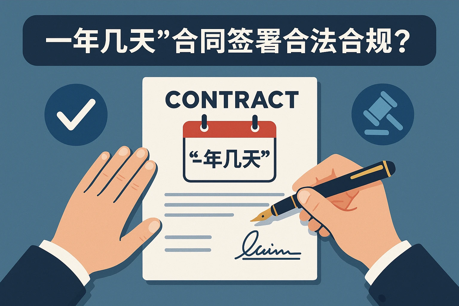 “一年几天”合同签署是否合法合规?