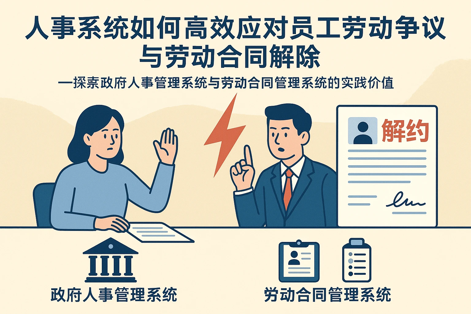 人事系统如何高效应对员工劳动争议与劳动合同解除——探索政府人事管理系统与劳动合同管理系统的实践价值