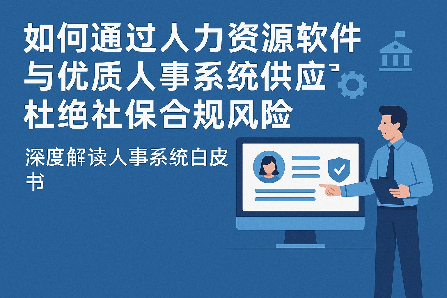 如何通过人力资源软件与优质人事系统供应商杜绝社保合规风险——深度解读人事系统白皮书