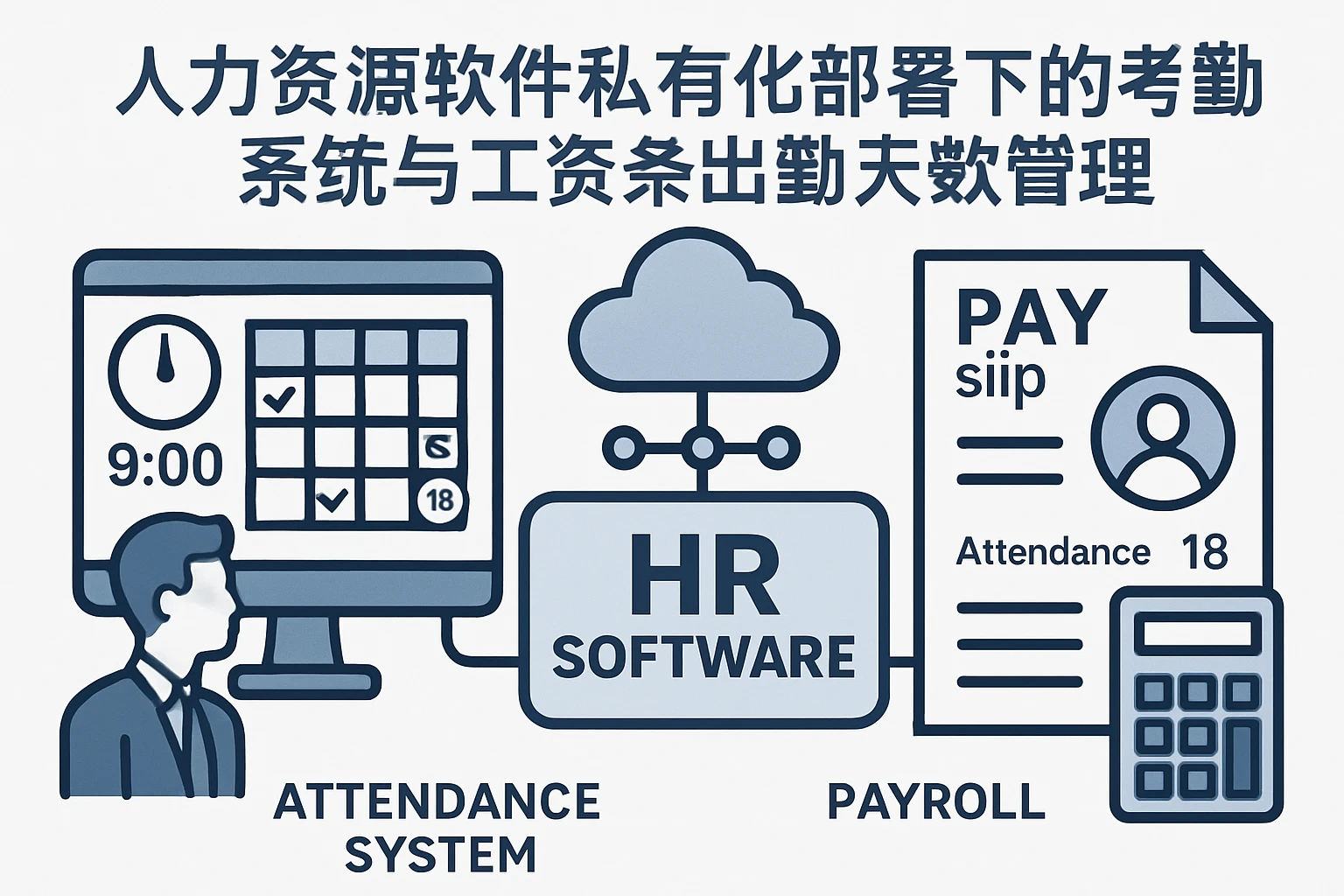 人力资源软件私有化部署下的考勤系统与工资条出勤天数管理