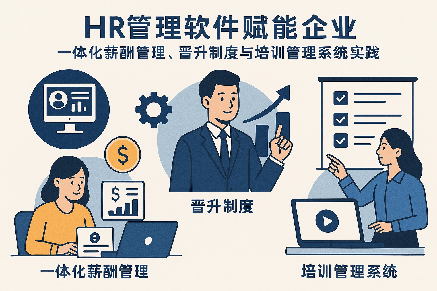 HR管理软件赋能企业：一体化薪酬管理、晋升制度与培训管理系统实践