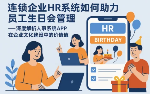 连锁企业HR系统如何助力员工生日会管理——深度解析人事系统APP在企业文化建设中的价值