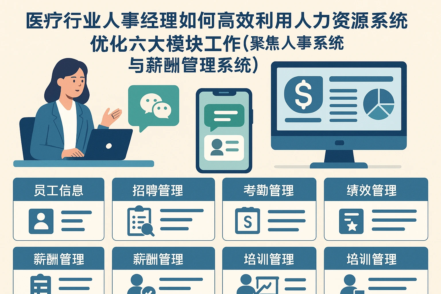 医疗行业人事经理如何高效利用人力资源系统优化六大模块工作（聚焦微信人事系统与薪酬管理系统）