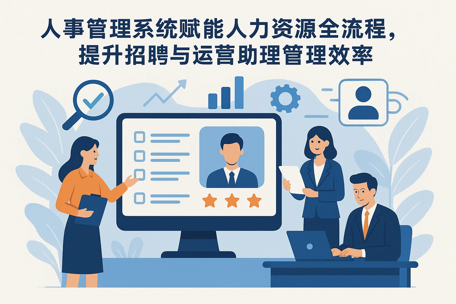 人事管理系统赋能人力资源全流程，提升招聘与运营助理管理效率