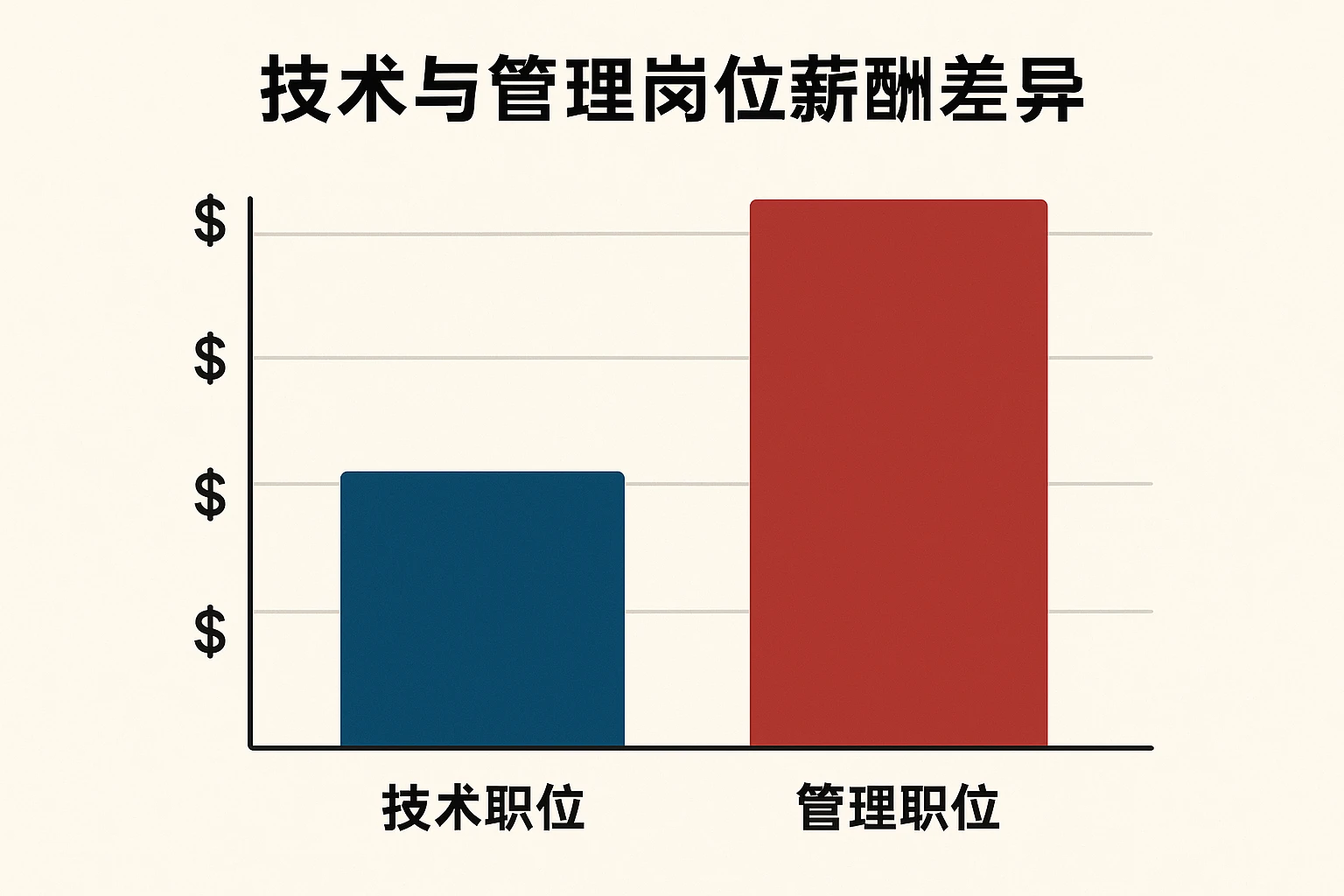 技术与管理岗位薪酬差异
