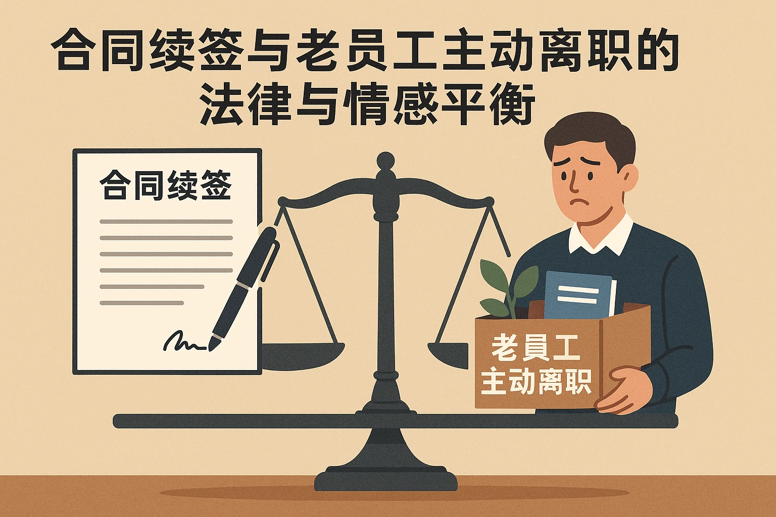 合同续签与老员工主动离职的法律与情感平衡