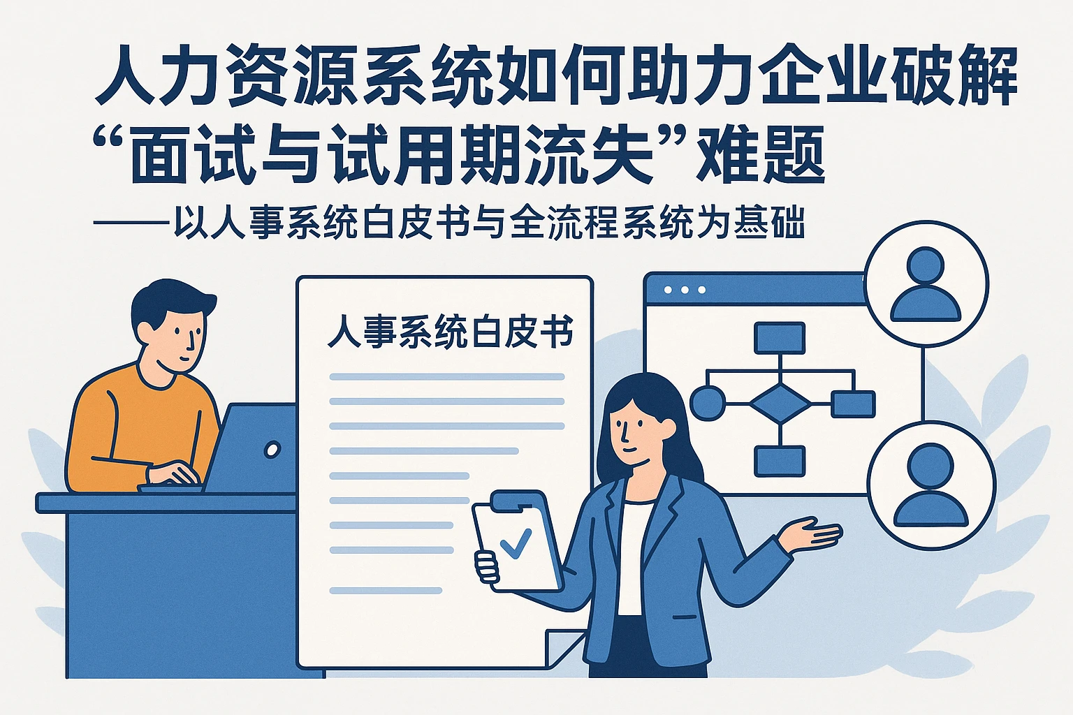 人力资源系统如何助力企业破解“面试与试用期流失”难题——以人事系统白皮书与全流程系统为基础