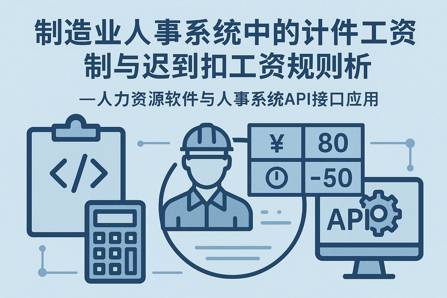 制造业人事系统中的计件工资制与迟到扣工资规则解析——人力资源软件与人事系统API接口应用