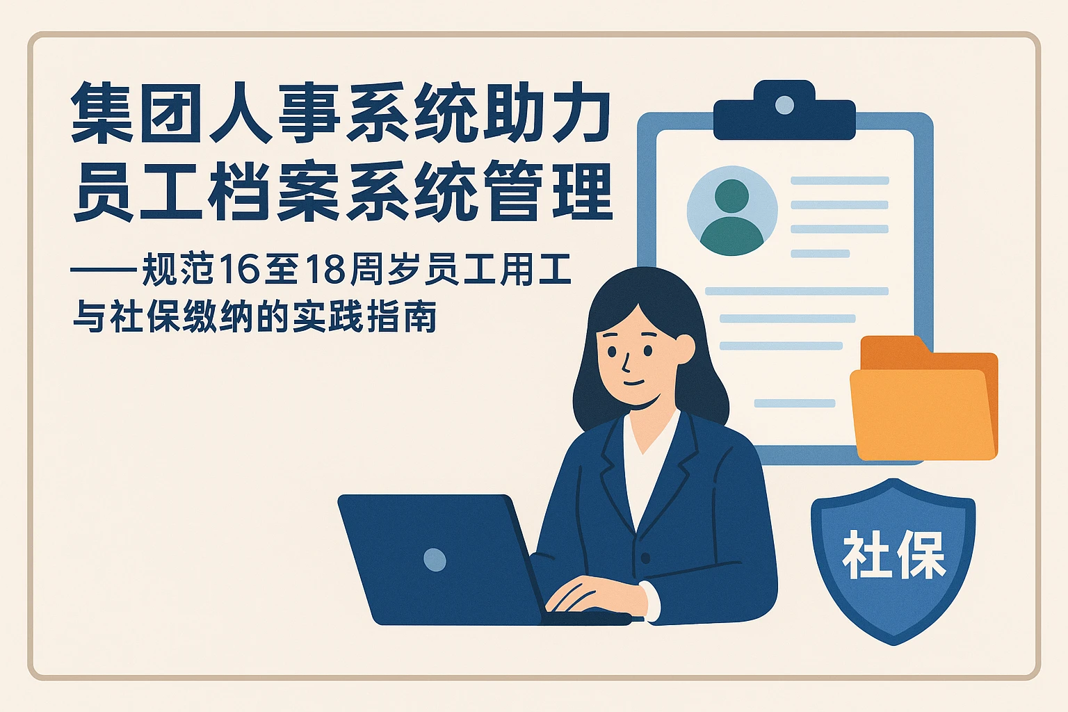 集团人事系统助力员工档案系统管理——规范16至18周岁员工用工与社保缴纳的实践指南