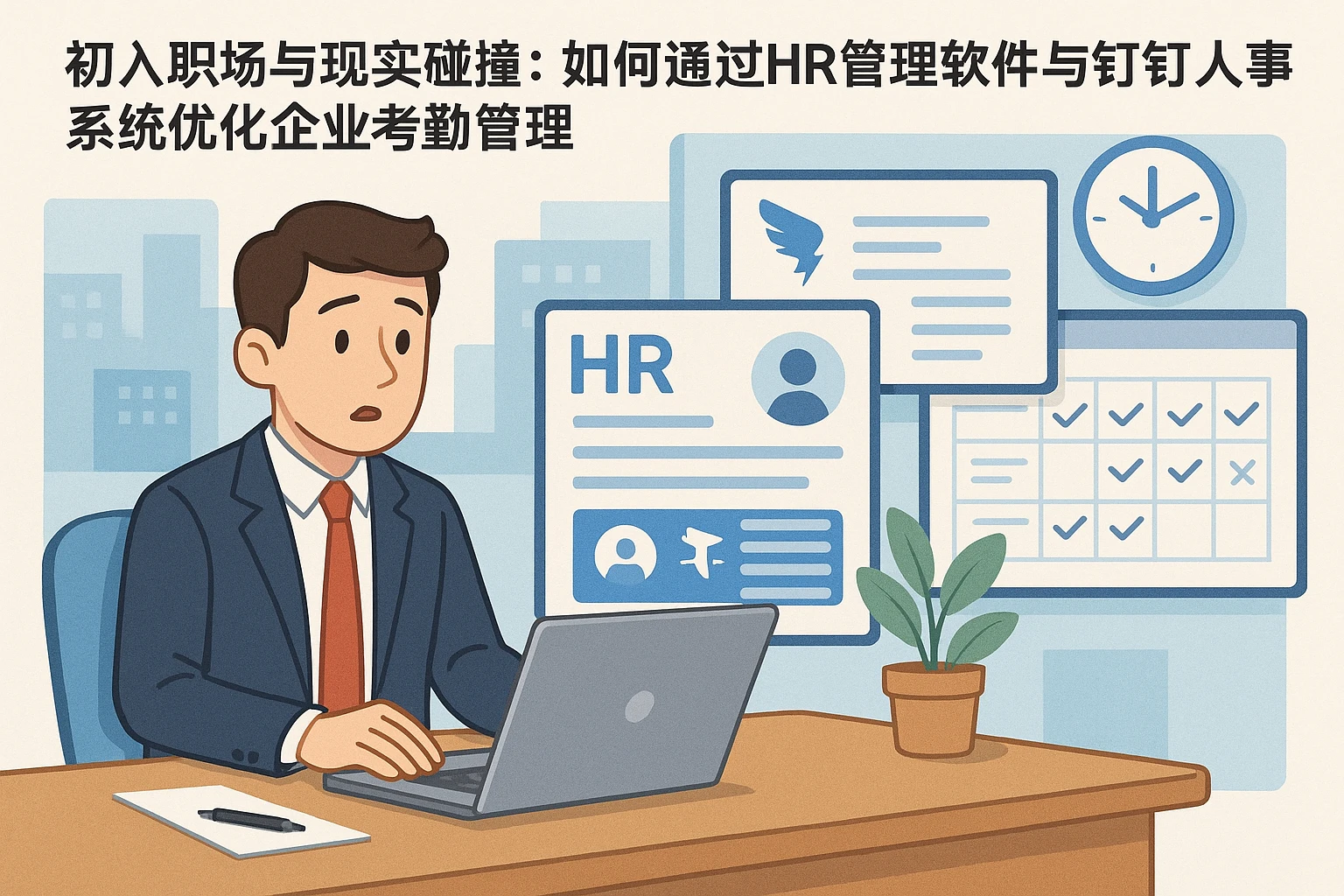 初入职场与现实碰撞：如何通过HR管理软件与钉钉人事系统优化企业考勤管理