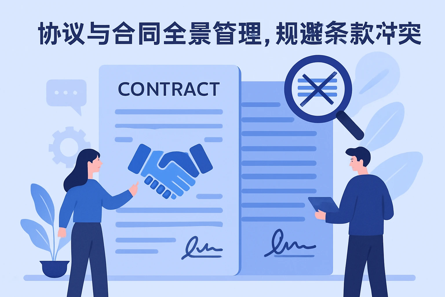 协议与合同全景管理,规避条款冲突
