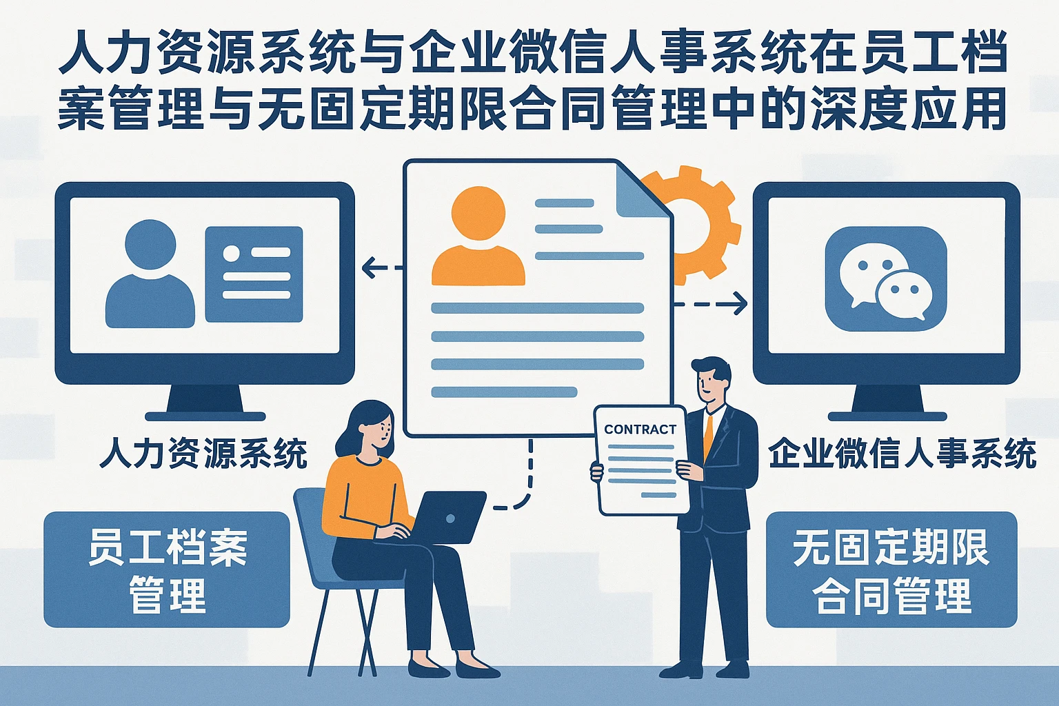 人力资源系统与企业微信人事系统在员工档案管理与无固定期限合同管理中的深度应用