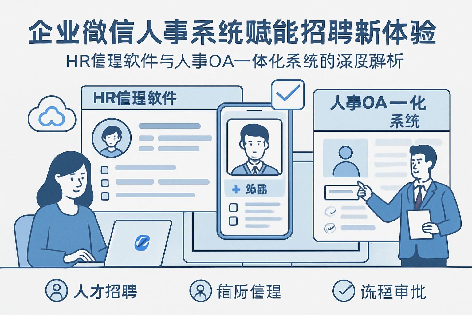 企业微信人事系统赋能招聘新体验：HR管理软件与人事OA一体化系统的深度解析