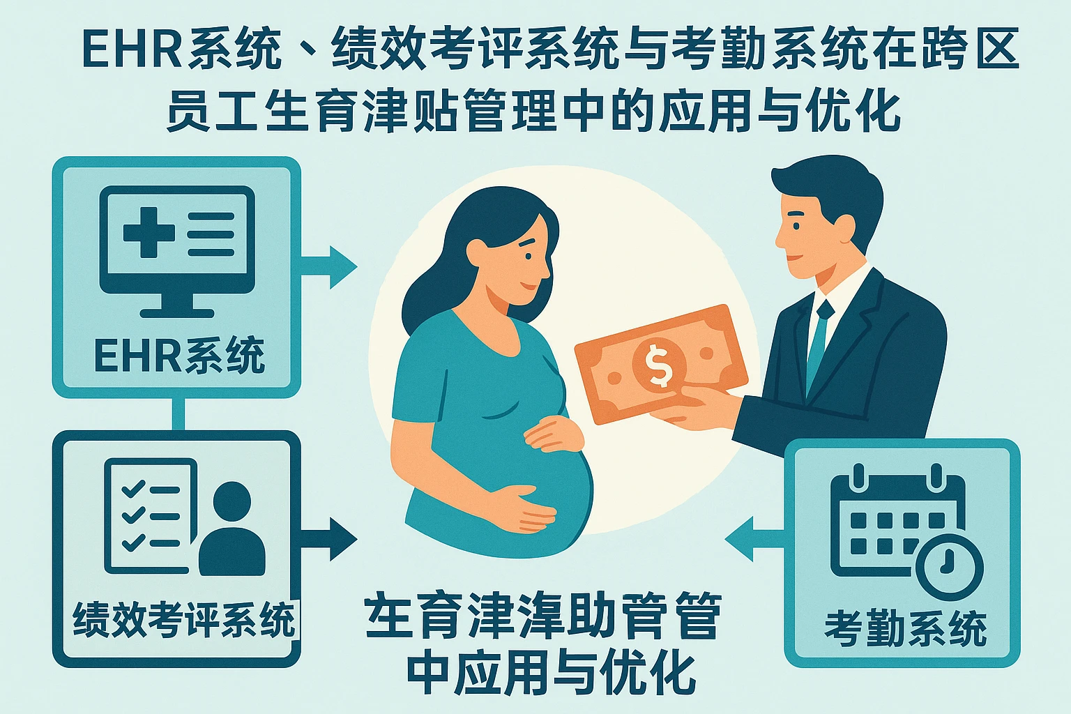 EHR系统、绩效考评系统与考勤系统在跨地区员工生育津贴管理中的应用与优化
