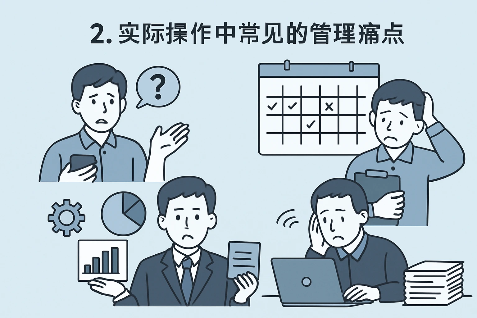 2. 实际操作中常见的管理痛点