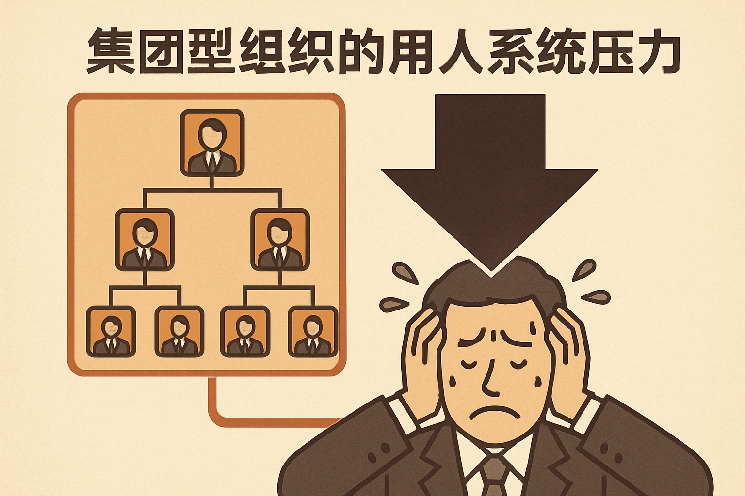集团型组织的用人系统压力