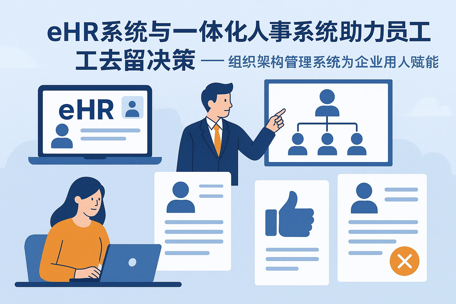 eHR系统与一体化人事系统助力员工去留决策——组织架构管理系统为企业用人赋能