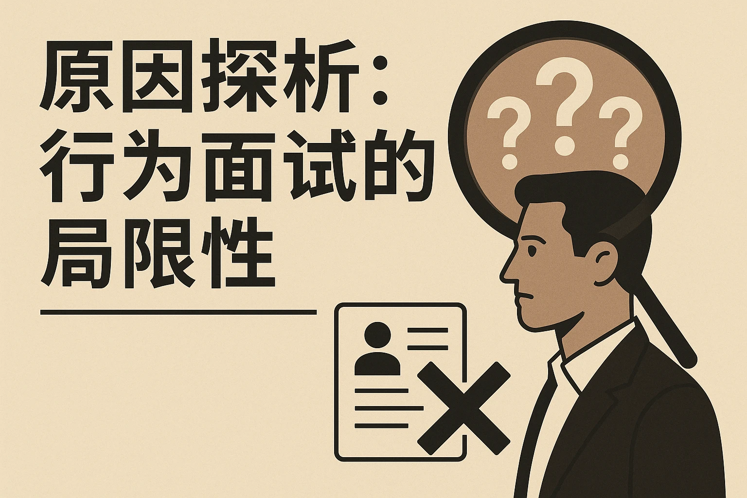 原因探析：行为面试的局限性