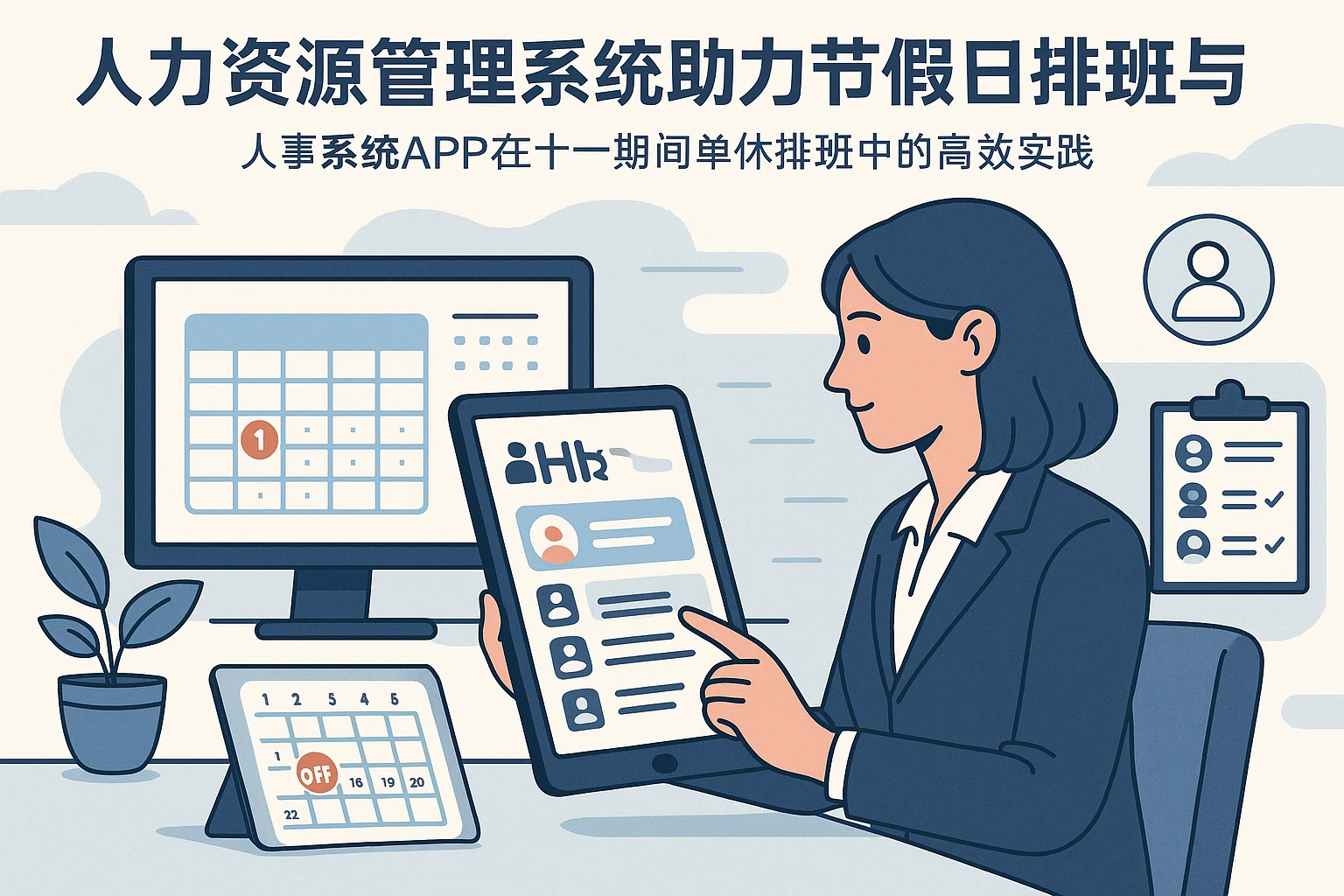  人力资源管理系统助力节假日排班与员工管理 —— 人事系统APP在十一期间单休排班中的高效实践