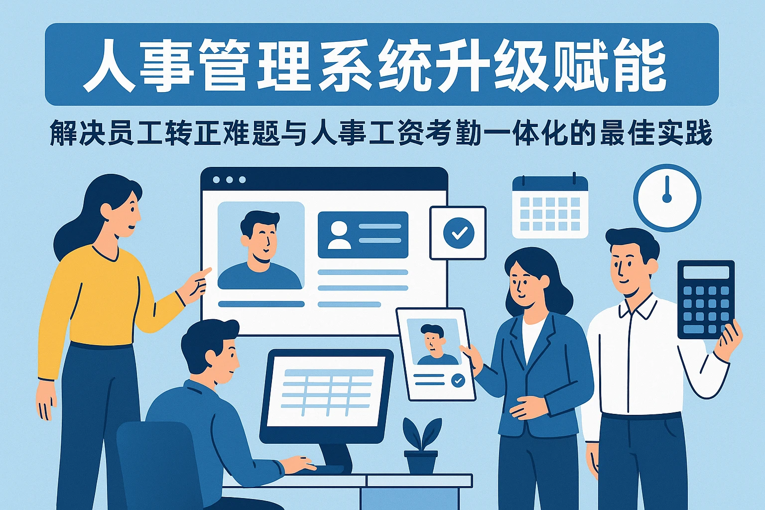 人事管理系统升级赋能——解决员工转正难题与人事工资考勤一体化的最佳实践