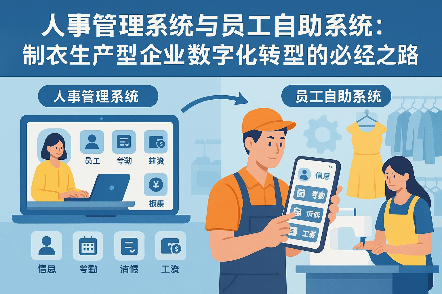 人事管理系统与员工自助系统：制衣生产型企业数字化转型的必经之路