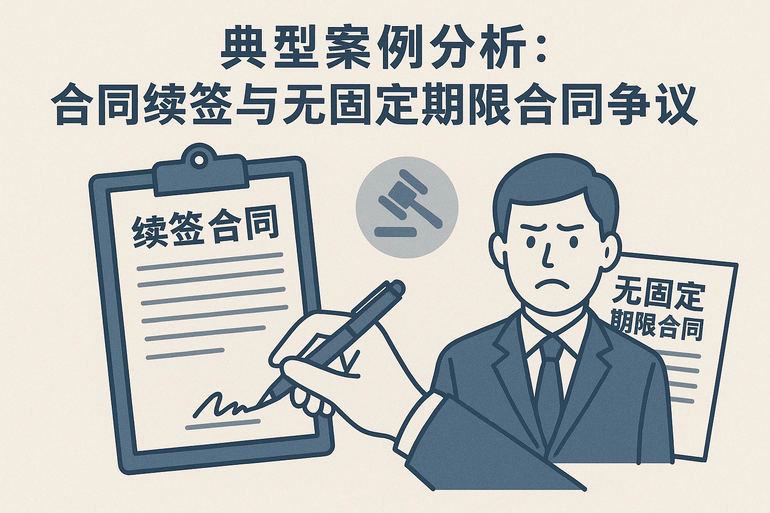典型案例分析：合同续签与无固定期限合同争议