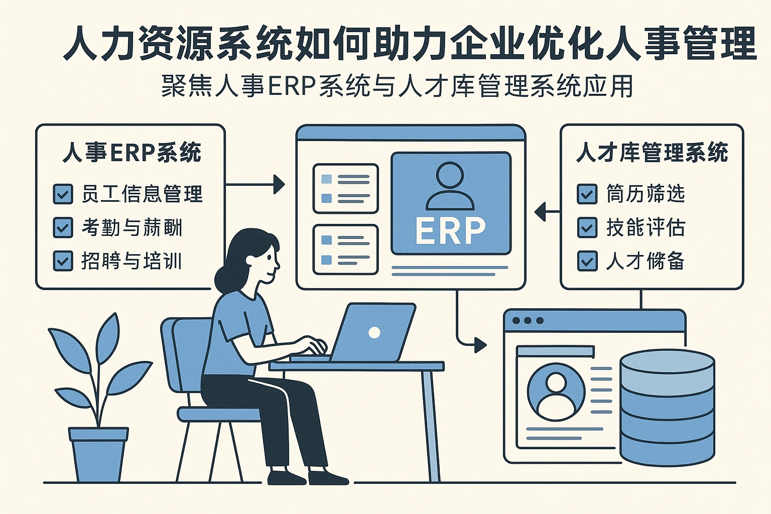 人力资源系统如何助力企业优化人事管理——聚焦人事ERP系统与人才库管理系统应用